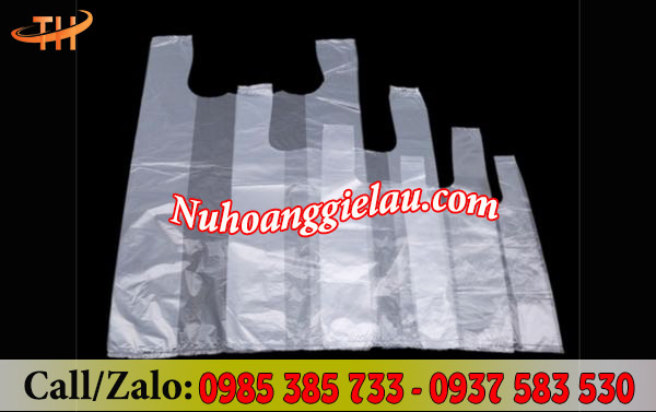 Túi xốp hai quai trắng đa dạng nhiều kích thước Túi xốp hai quai trắng đa dạng nhiều kích thước