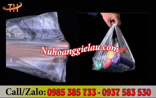 Túi xốp hai quai trắng dẻo dai, chứa đựng hàng hoá an toàn Túi xốp hai quai trắng dẻo dai, chứa đựng hàng hoá an toàn