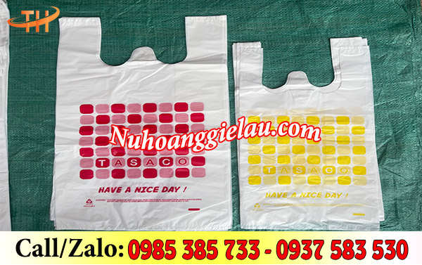 Túi xốp trắng sữa in sẵn và trơn Túi xốp trắng sữa in sẵn và trơn