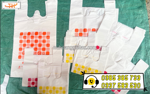 Túi xốp trắng sữa in sẵn Túi xốp trắng sữa in sẵn