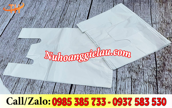 Túi xốp hai quai trắng Túi xốp hai quai trắng