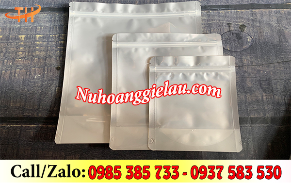 Túi zip 1 mặt bạc đủ size Túi zip 1 mặt bạc đủ size