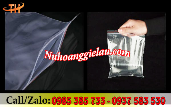 Túi zip chỉ đỏ với đường khoá kéo tiện lợi Túi zip chỉ đỏ với đường khoá kéo tiện lợi