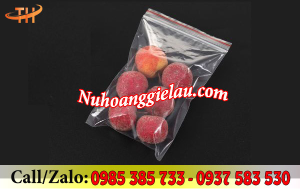 Túi zip chỉ đỏ đựng thực phẩm Túi zip chỉ đỏ đựng thực phẩm