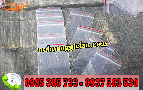 Túi zip chỉ đỏ trong suốt, an toàn Túi zip chỉ đỏ trong suốt, an toàn