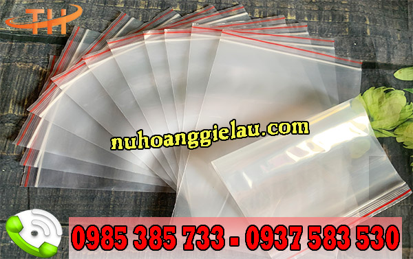 Túi zip chỉ đỏ size lớn Túi zip chỉ đỏ size lớn