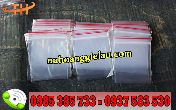 túi zip khóa chỉ đỏ 8*12cm túi zip khóa chỉ đỏ 8*12cm