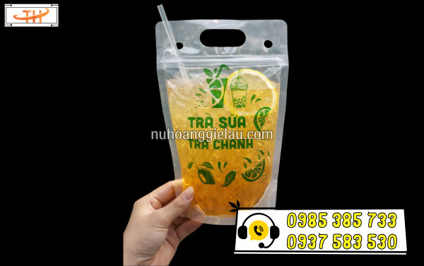 Túi zip đựng đồ uống lạnh Túi zip đựng đồ uống lạnh