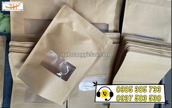 Kho sỉ túi zip kraft có cửa sổ tại Thu Hồng Kho sỉ túi zip kraft có cửa sổ tại Thu Hồng
