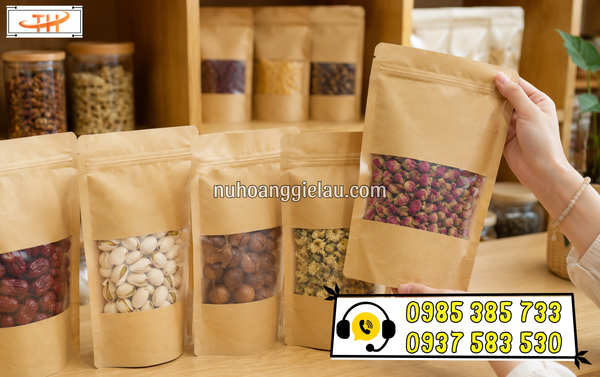 Túi zip kraft đóng gói thực phẩm Túi zip kraft đóng gói thực phẩm