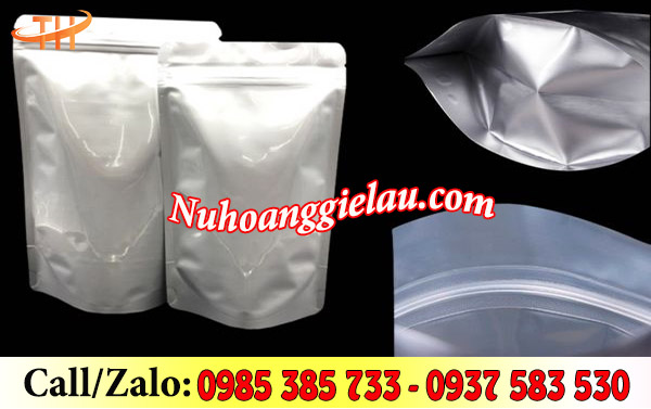 Túi zip trắng sữa đáy đứng có thiết kế kín đáo, tiện lợi Túi zip trắng sữa đáy đứng có thiết kế kín đáo, tiện lợi