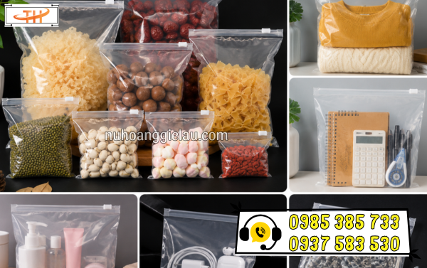 Ứng dụng của túi zipper khóa kéo trong suốt trong đời sống và sản xuất Ứng dụng của túi zipper khóa kéo trong suốt trong đời sống và sản xuất
