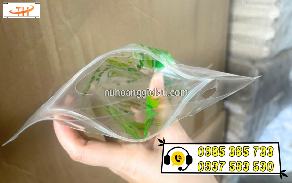 Túi zip chống tràn đựng trà chanh Túi zip chống tràn đựng trà chanh