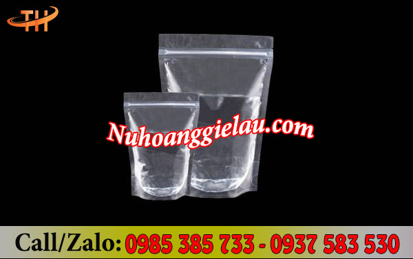 Túi zip trong suốt đáy đứng đựng nước an toàn Túi zip trong suốt đáy đứng đựng nước an toàn