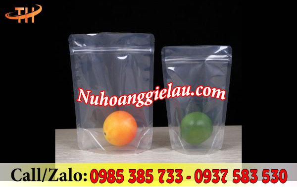 Túi zip trong suốt đáy đứng tiện lợi Túi zip trong suốt đáy đứng tiện lợi