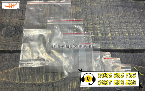 túi zip chỉ đỏ trong suốt đa dạng kích cỡ túi zip chỉ đỏ trong suốt đa dạng kích cỡ