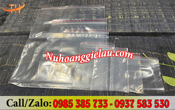 Túi zip chỉ đỏ đa dạng kích thước Túi zip chỉ đỏ đa dạng kích thước