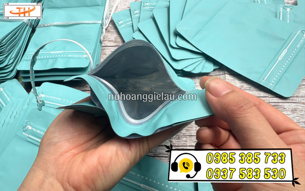 Túi zipper 8 cạnh đáy vuông có xé mở tiện lợi Túi zipper 8 cạnh đáy vuông có xé mở tiện lợi