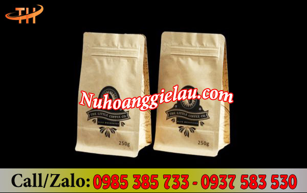 Túi zipper đáy đứng 8 cạnh in ấn logo tiện lợi Túi zipper đáy đứng 8 cạnh in ấn logo tiện lợi