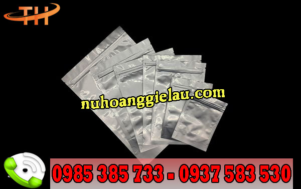Túi zipper đáy đứng hai mặt bạc Túi zipper đáy đứng hai mặt bạc