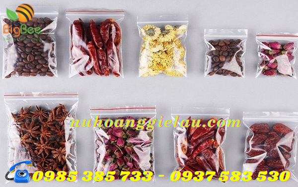 túi zipper khóa kéo đựng thực phẩm