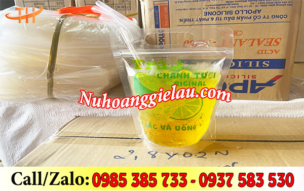 Túi zipper đựng trà chanh tiện lợi Túi zipper đựng trà chanh tiện lợi