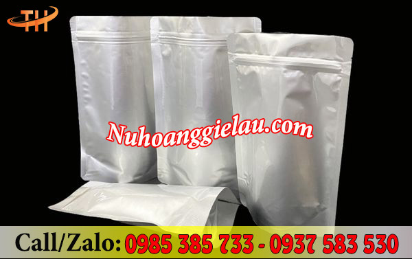 Túi zipper hai mặt bạc Túi zipper hai mặt bạc