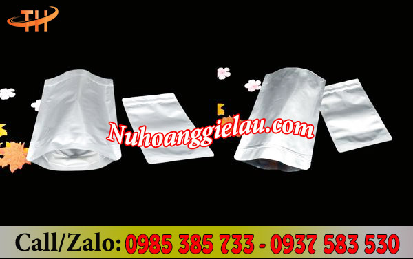 Túi zipper hai mặt bạc sử dụng an toàn, kín đáo Túi zipper hai mặt bạc sử dụng an toàn, kín đáo