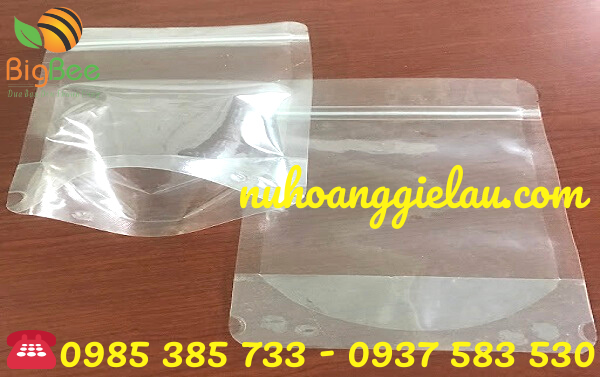 túi zipper trong suốt
