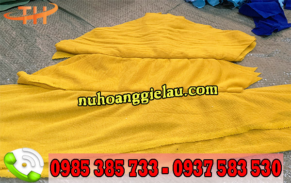 vải lau công nghiệp may nối màu vàng vải lau công nghiệp may nối màu vàng