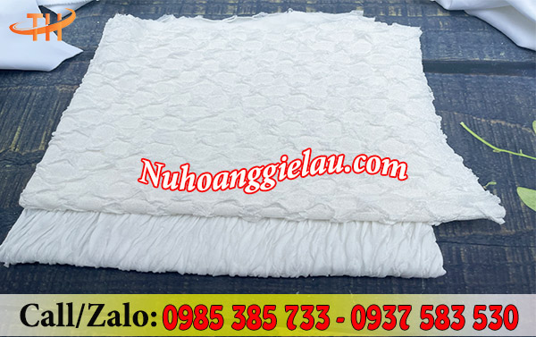 Vải lau cotton trắng Vải lau cotton trắng
