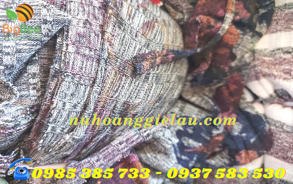 vải lau sọc cotton