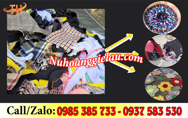 Các sản phẩm được tái chế từ vải vụn Các sản phẩm được tái chế từ vải vụn