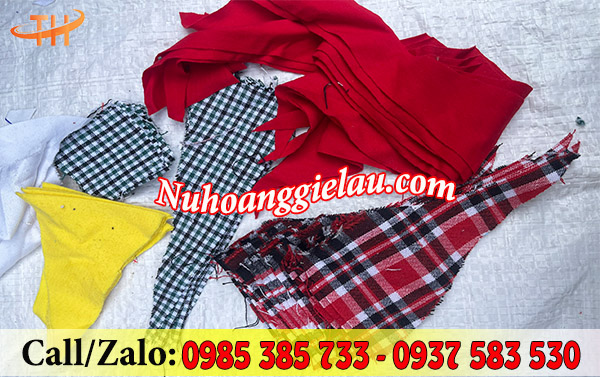 Vải vụn đa dạng với nhiều kích cỡ Vải vụn đa dạng với nhiều kích cỡ