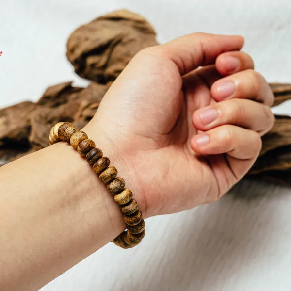 Vòng Tay Kỳ Nam Hải Nam - Kiểu Đồng Điếu