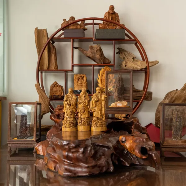Bộ Tượng Trầm Hương Phúc Lộc Thọ