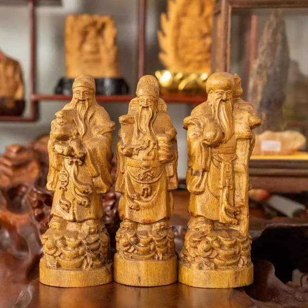 Bộ Tượng Trầm Hương Phúc Lộc Thọ