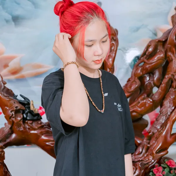 Vòng Chuỗi Trầm Hương 108 Hạt Mix Charm Minh Nguyệt