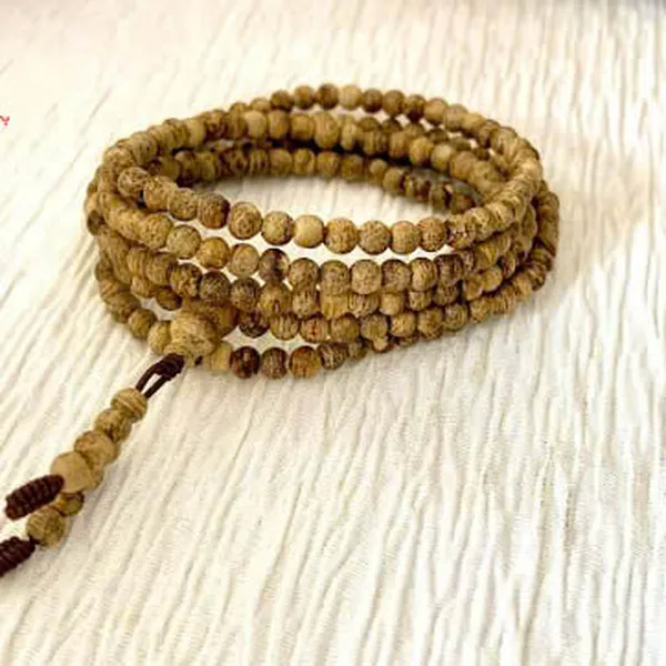 Vòng Chuỗi Trầm Hương Malaysia 216 Hạt 4 Ly