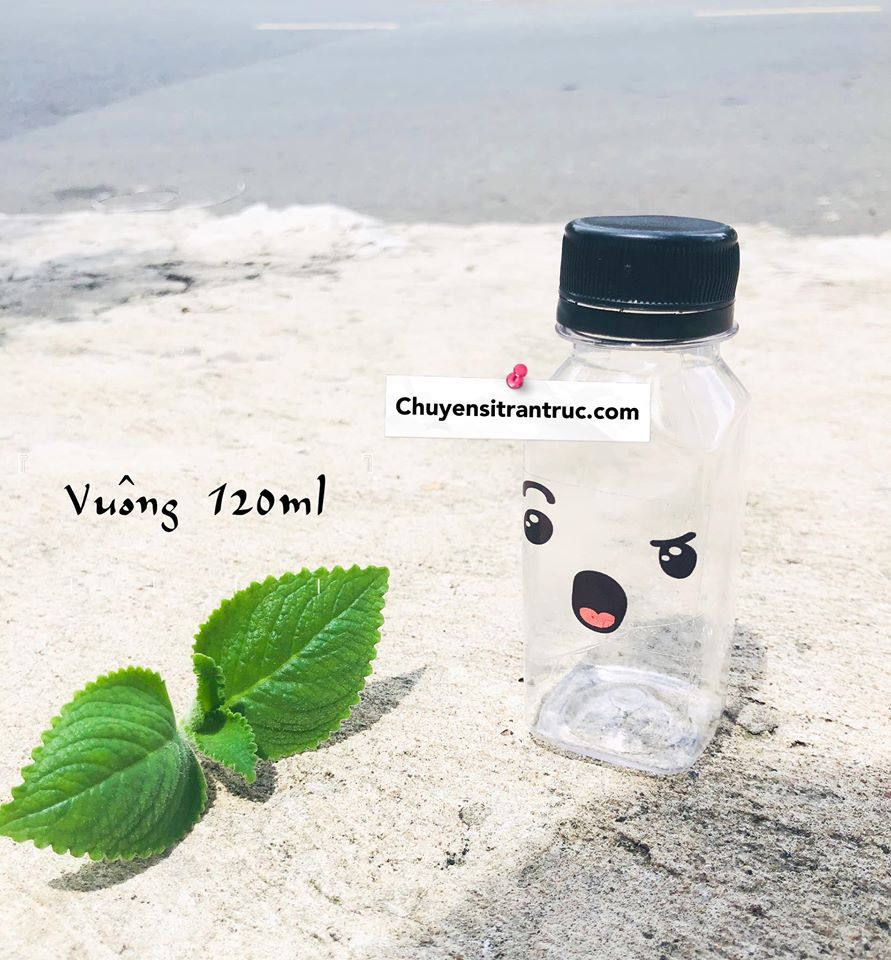 Chai vuông 120ml sũa chua