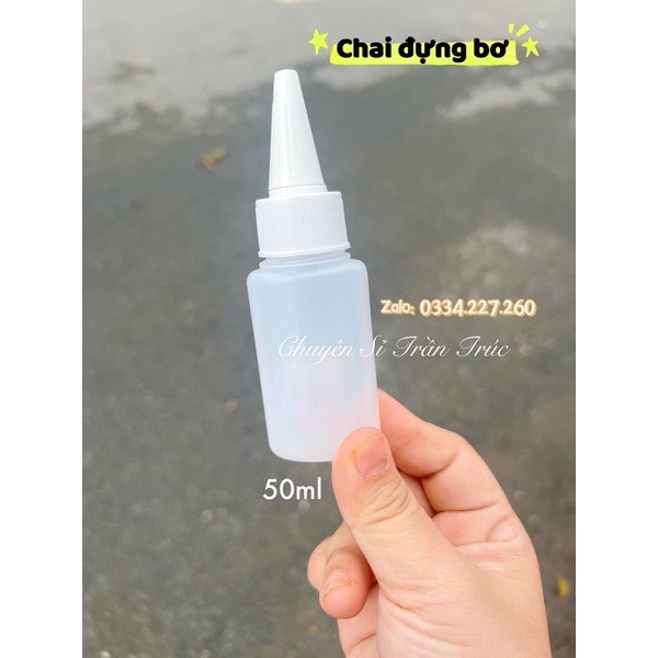 chai bơ 50ml, chai đựng bơ 50ml, chai đựng bơ 100ml, chai nhựa xịt 100ml