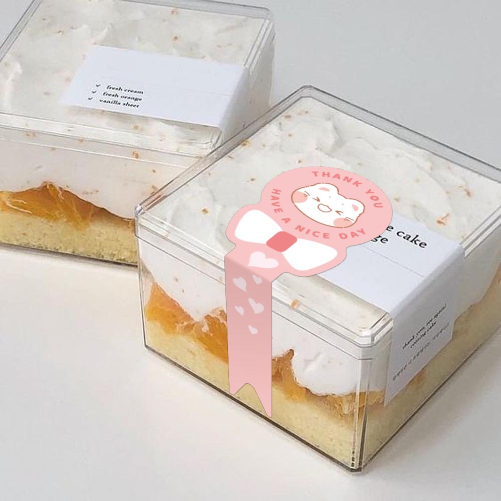 hộp nhựa mica vuông đựng bánh kem