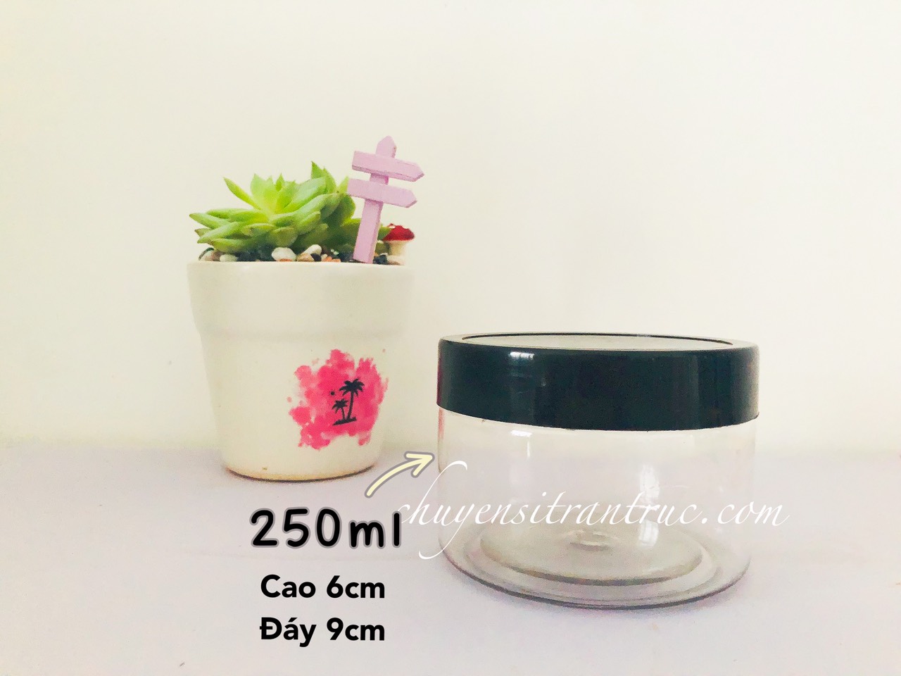 hủ nhựa pet nắp nhựa màu đen dung tích 250ml, hu nhua pet nap nhua mau đen dung tich 250ml, chuyen si tran truc