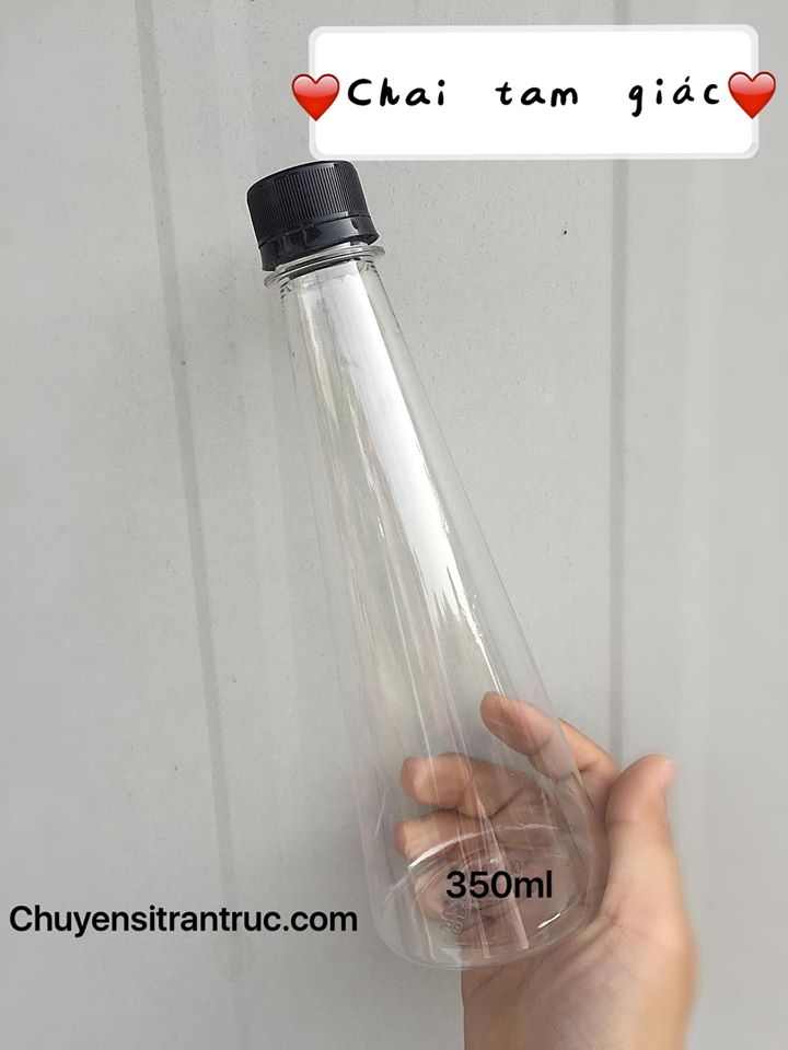 chai nhựa tam giác 350ml