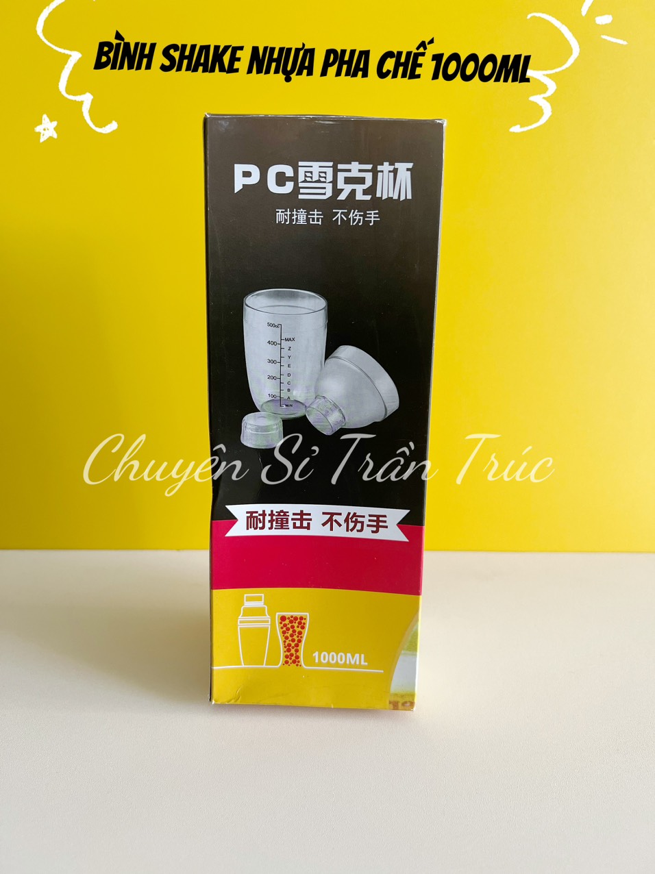 bình shake nhựa 1000ml