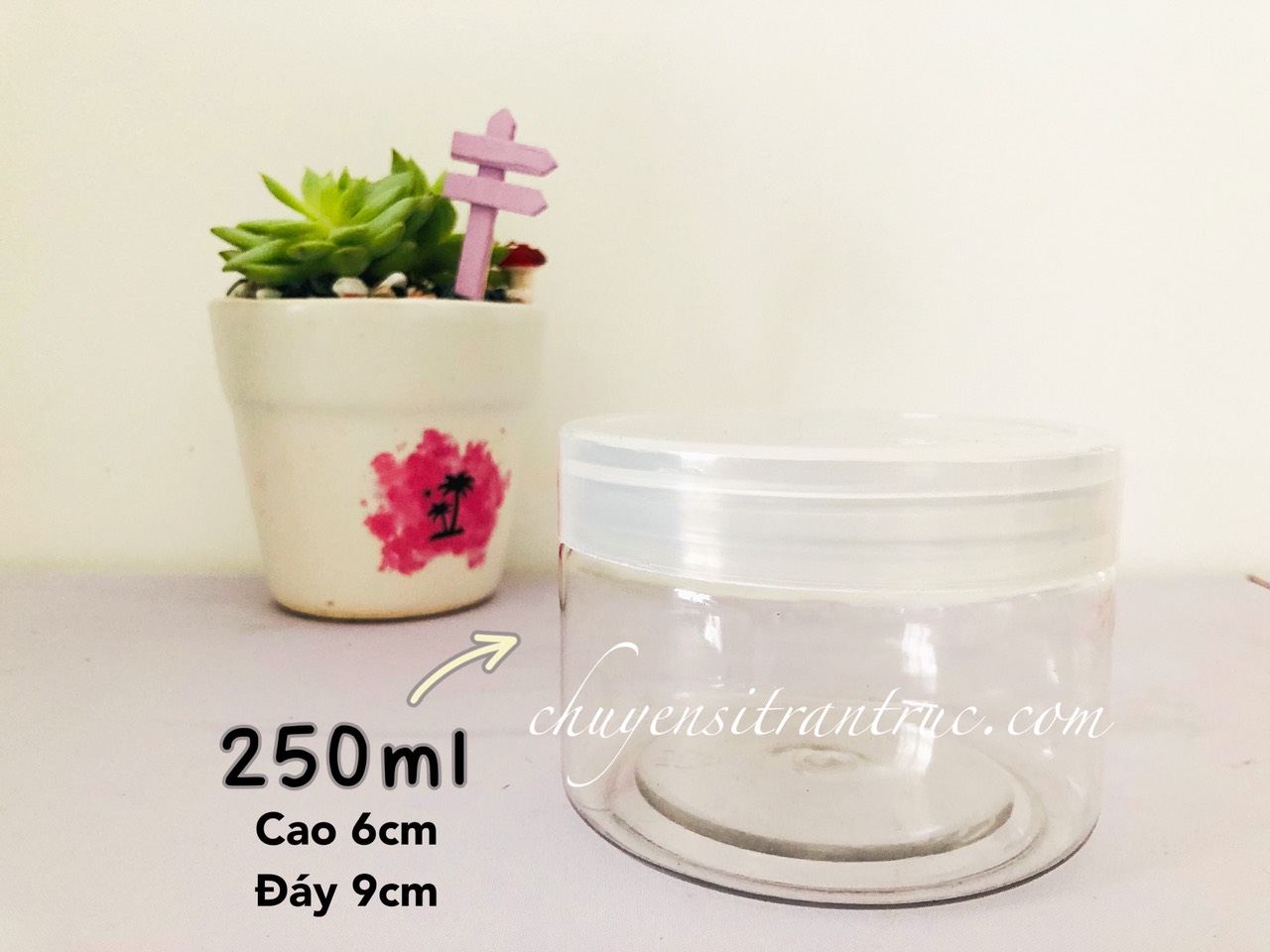 hủ nhựa pet nắp nhựa màu trắng trong suốt dung tích 250ml 500px, hu nhua pet nap nhua mau trắng trong suốt dung tich 250ml 500px