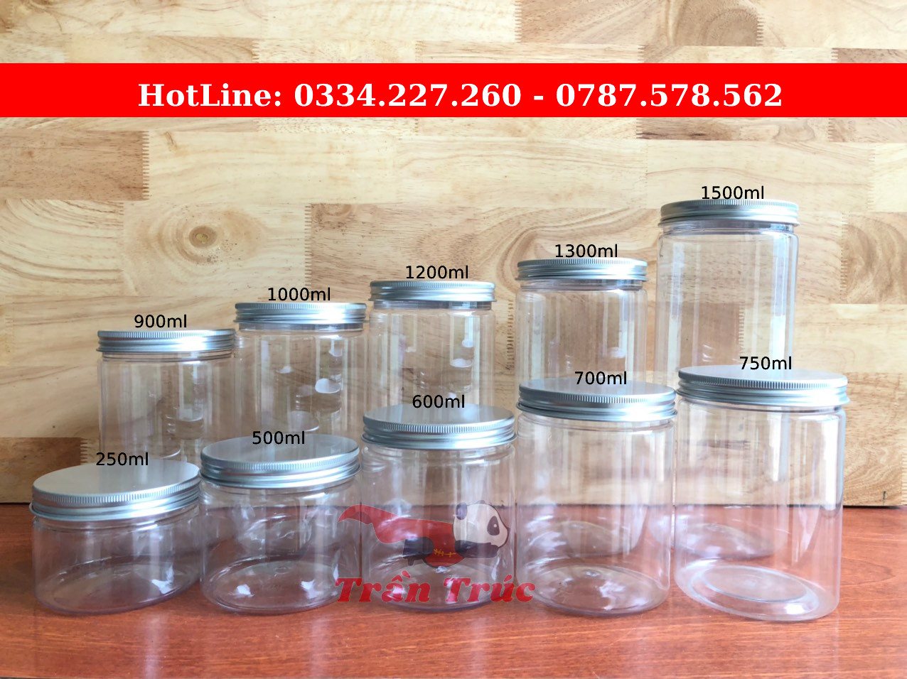 hũ nhựa PET nắp nhôm 750ml