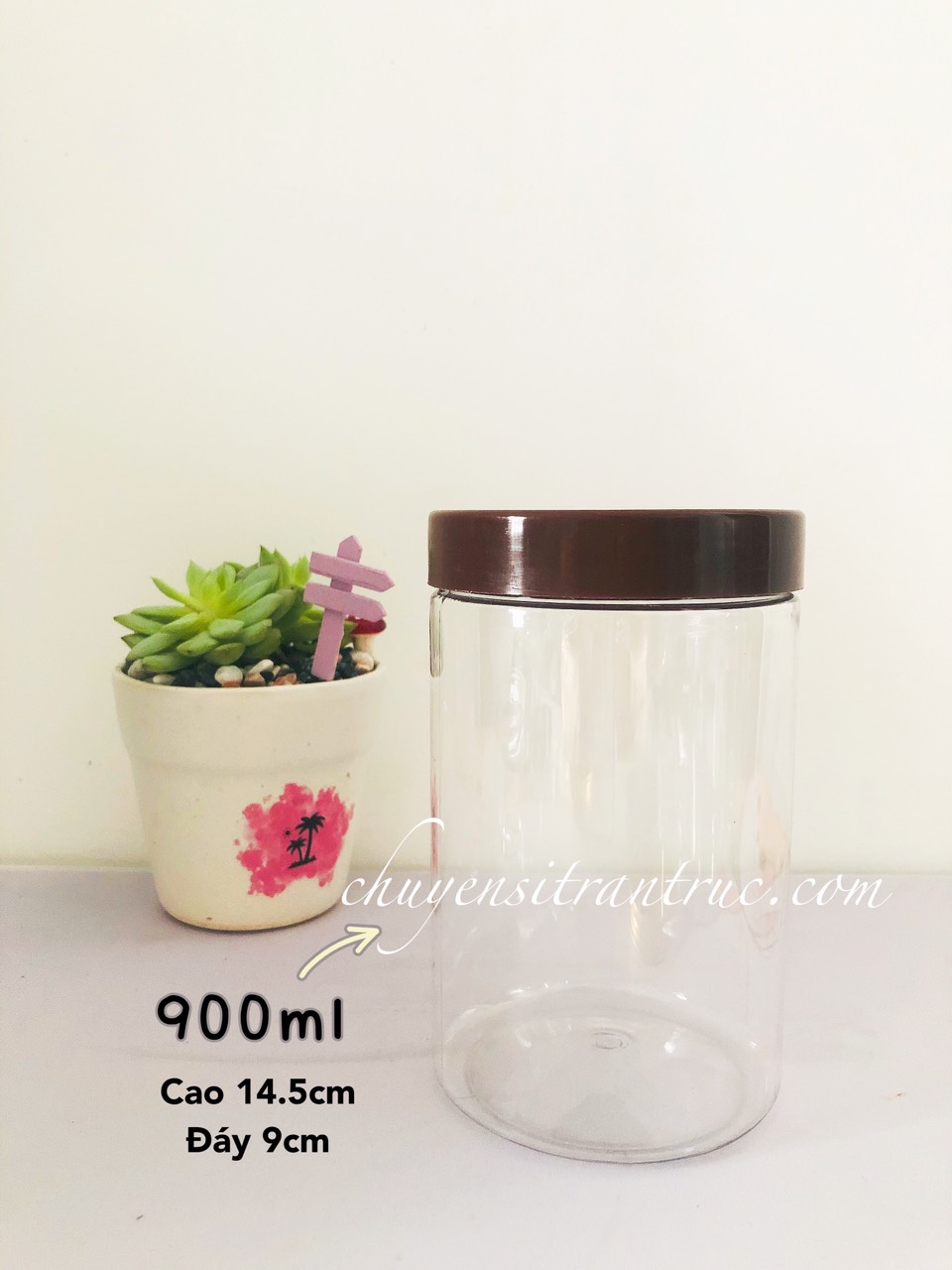 hu nhua nap nhua nau 900ml, hu nhua nap nau 900ml