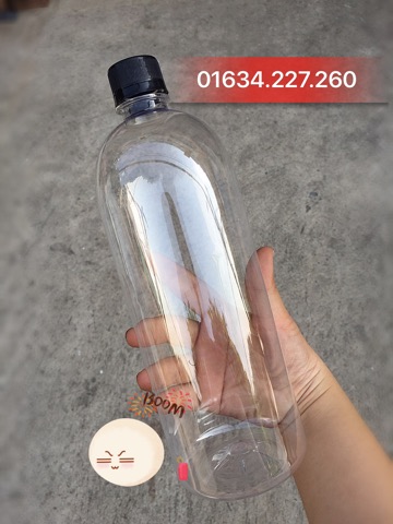 Chai Nhựa Tròn 1 Lít (Dày, Mỏng) | Chai Pet 1000Ml Chất Lượng Cao