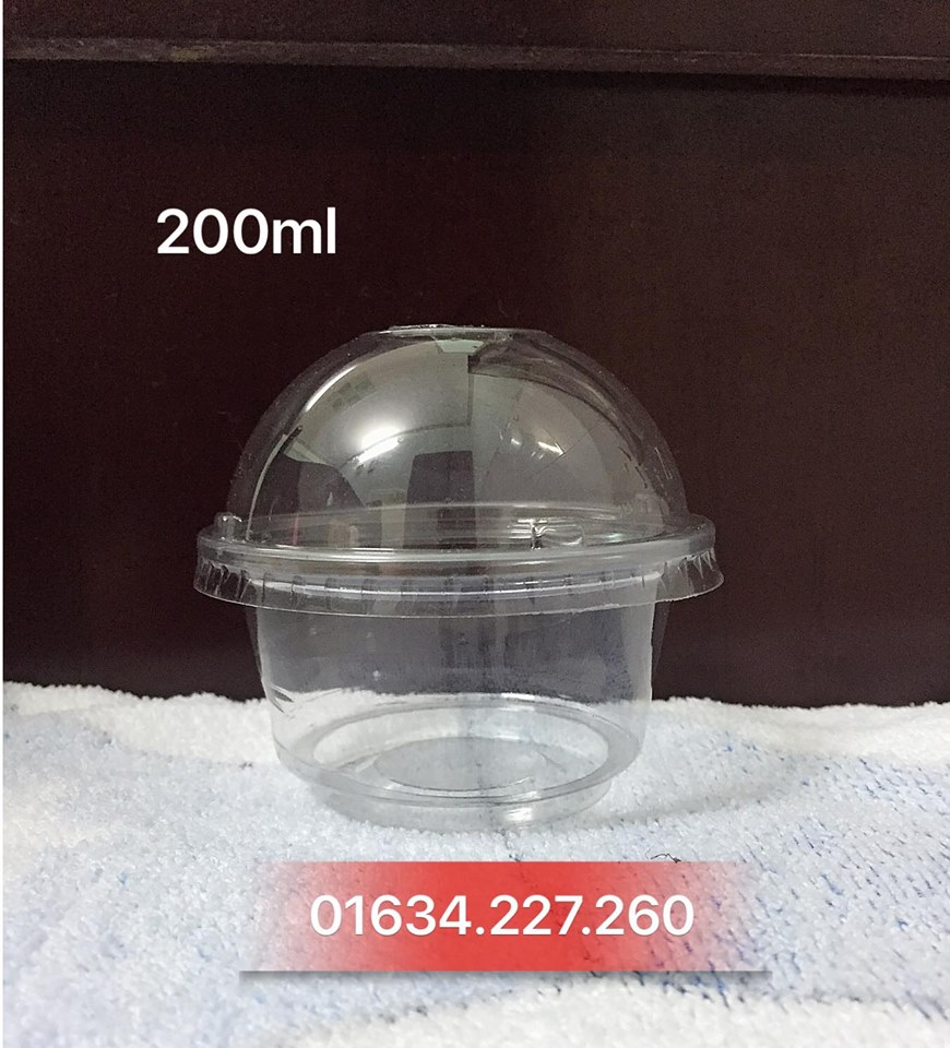 ly nhựa pet nắp cầu 200ml